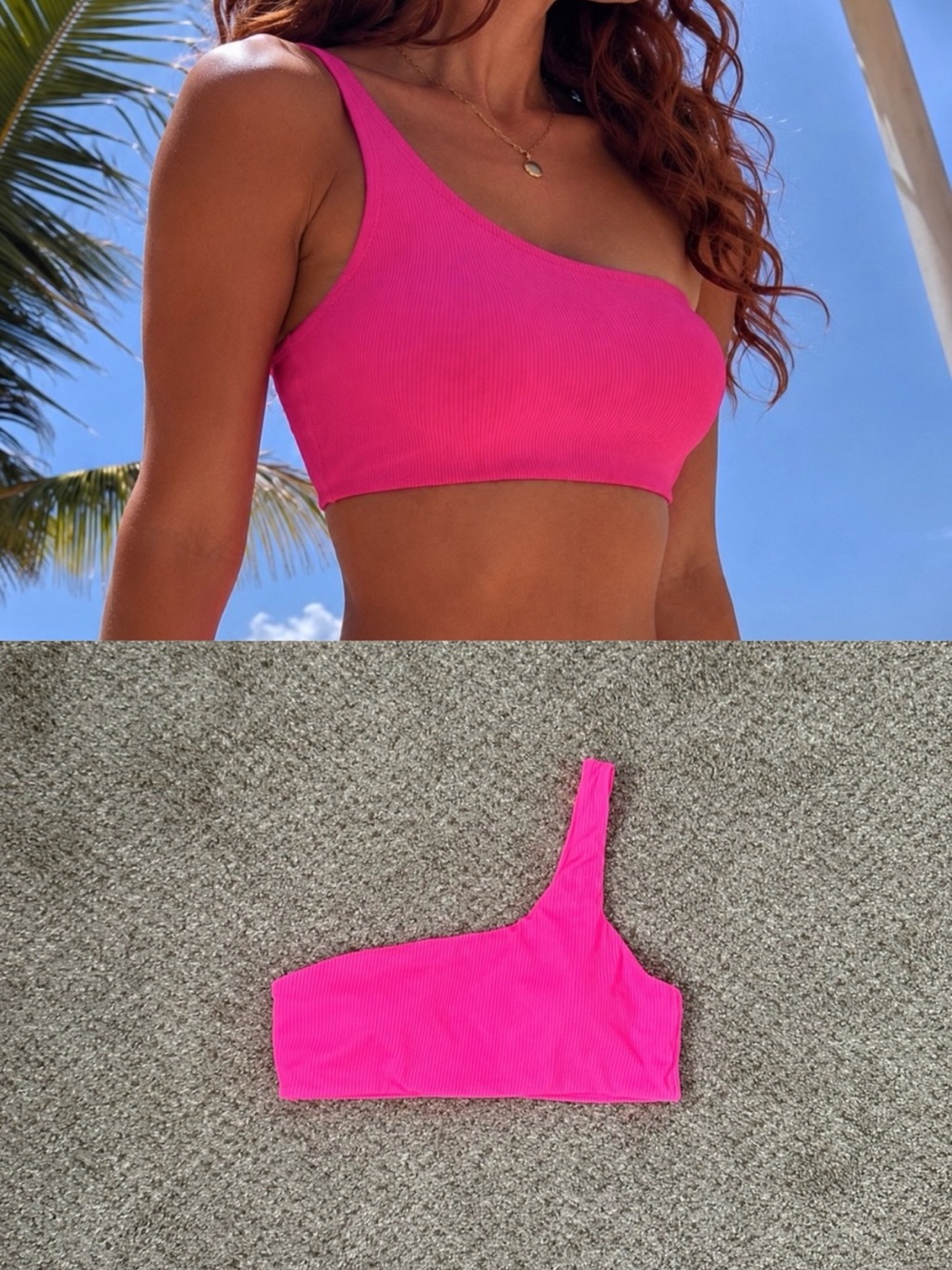 🩷 (NWOT) Hot Pink Swim Top